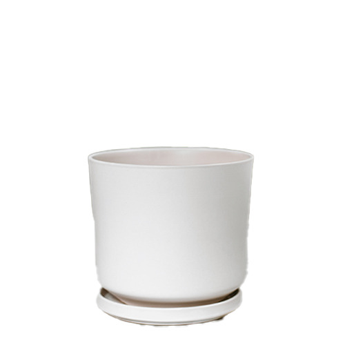 MACETERO DINAMARCA 19X18 BLANCO PORCELAN