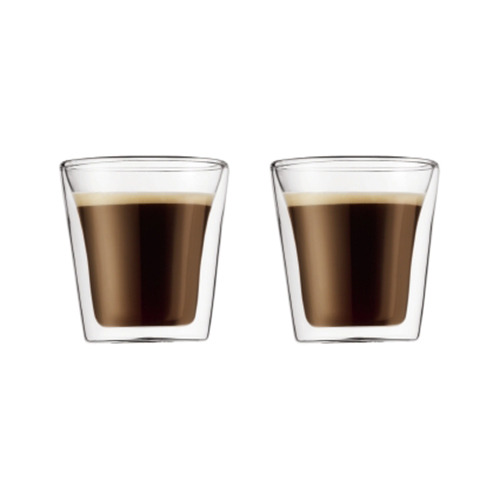 SET DE 2 VASOS PARED DOBLE 110 ML.